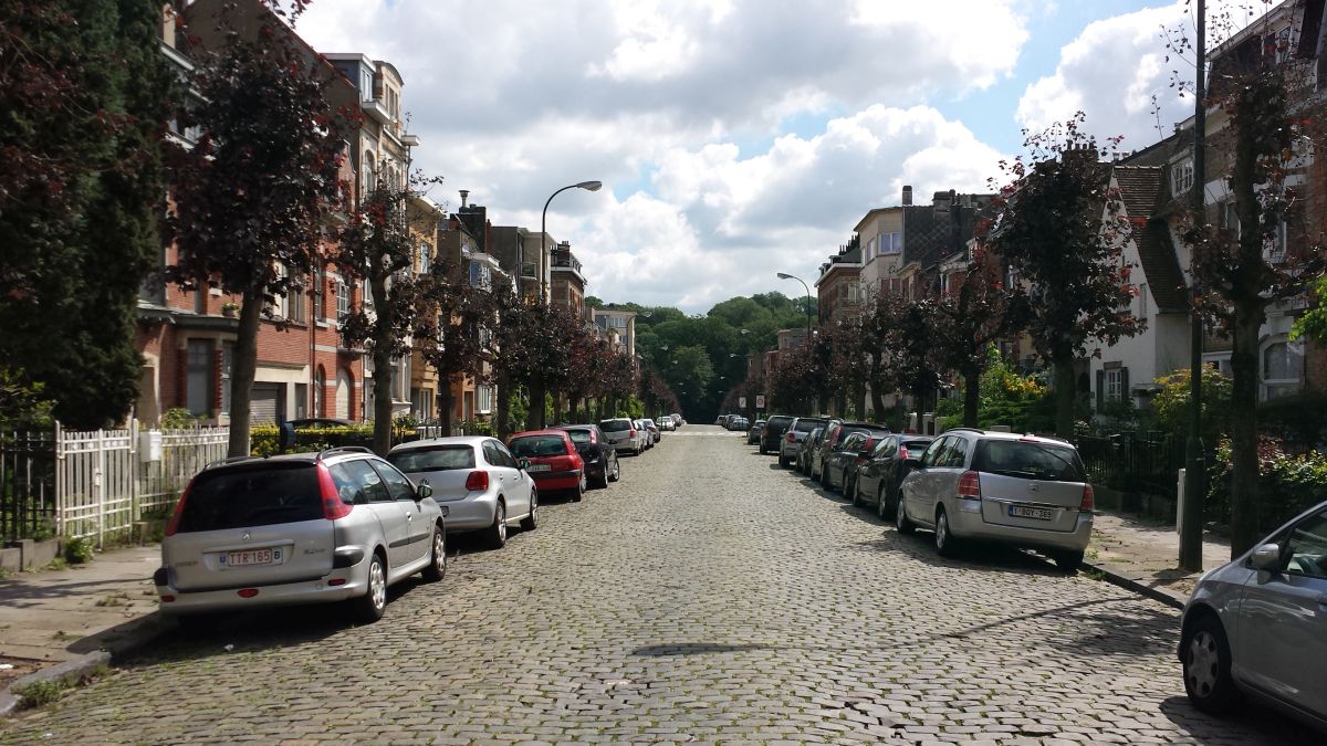 Our street in Brussels